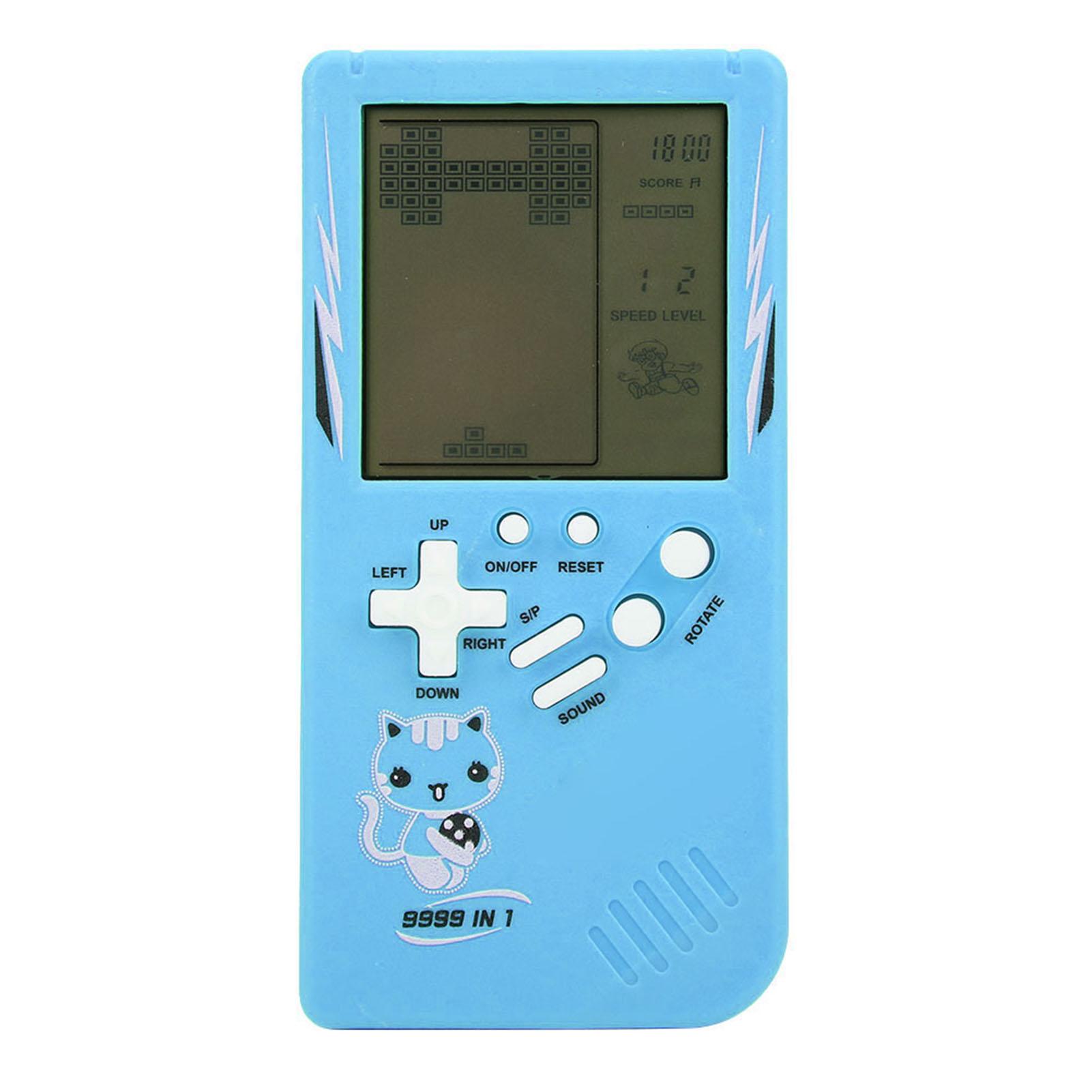 Игровая консоль Портативная игровая консоль с большим экраном Карманная игровая консоль Классическая детская игровая игрушка Розовый синий